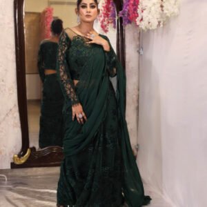 Indowestern Pre Draped Saree